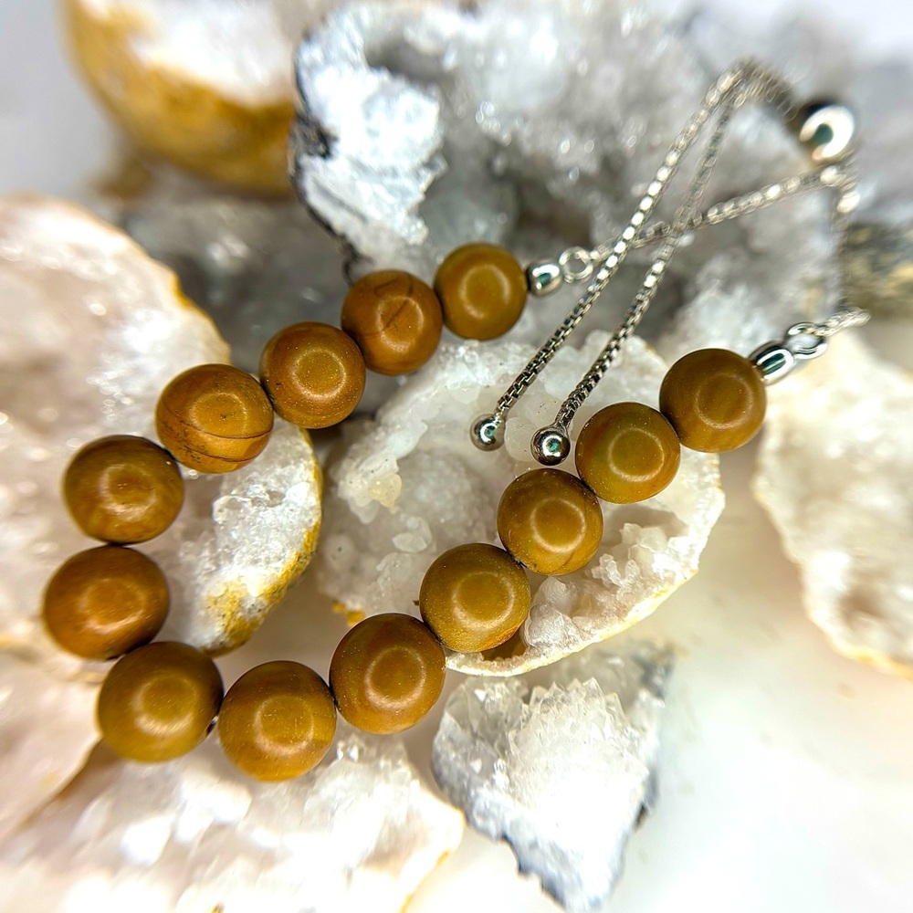 “Earth Balance” Neutral Zebra Jasper Bolo Bracelet! 💎